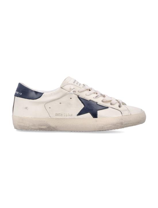 26SS 골든구스 슈퍼스타 스니커즈 GMF00101F004164 15430 BIEGE NIGHT BLUE - GOLDEN GOOSE