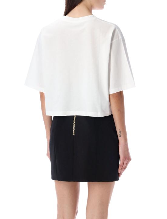 25FW 발망 반팔 티셔츠 BF1EE020BB02 GAB Bianco - BALMAIN