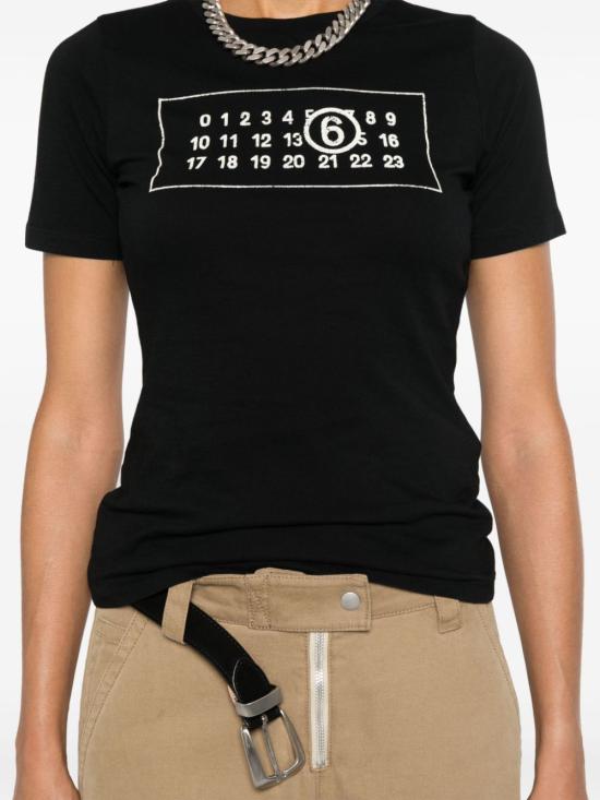 24FW MM6 메종마르지엘라 반팔 티셔츠 S52GC0323 S23588900 Black - MM6 MAISON MARGIELA