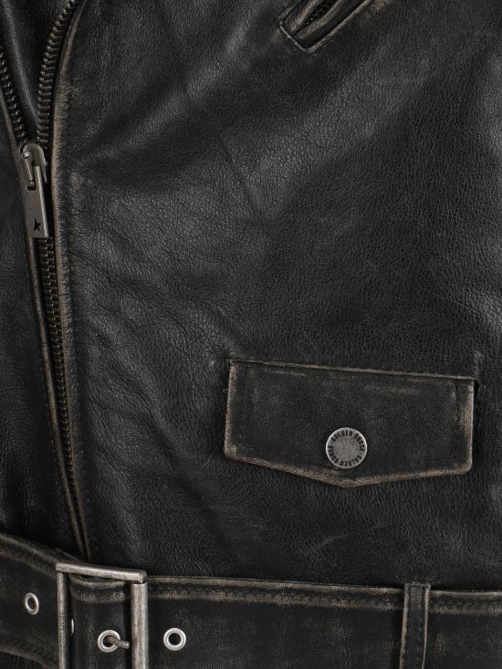 25FW 골든구스 가죽 자켓 GMP00297P000647 90100 BROWN - GOLDEN GOOSE