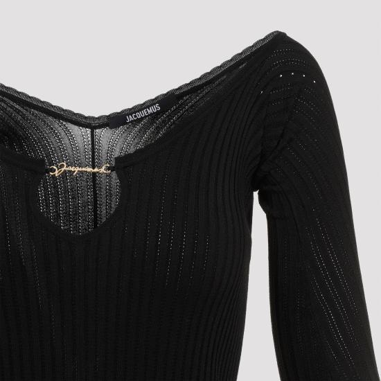 24FW 자크뮈스 미디 원피스 241KN356 2358 990 BLACK - JACQUEMUS