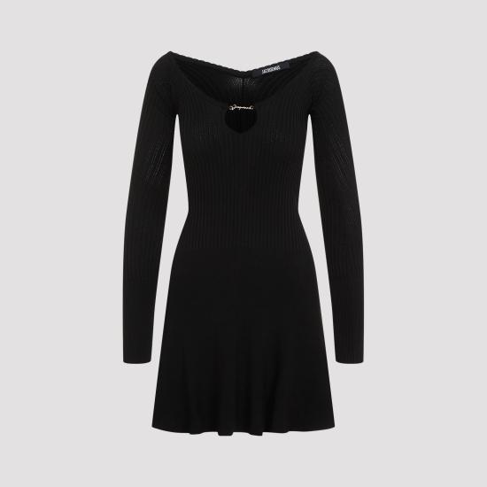 24FW 자크뮈스 미디 원피스 241KN356 2358 990 BLACK - JACQUEMUS