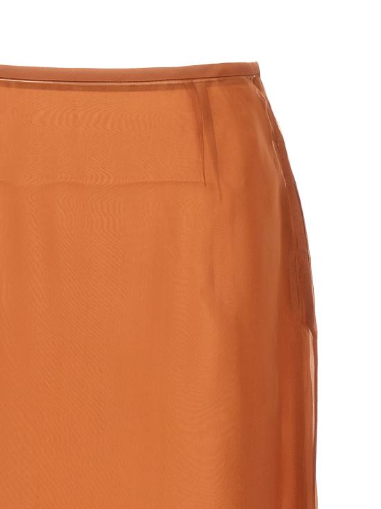 프라다 미디 스커트 P123JSOOO1344F0033 Brown - PRADA