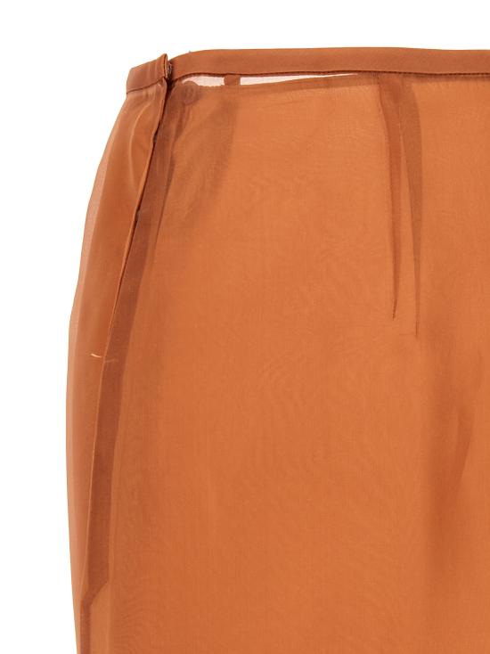  프라다 미디 스커트 P123JSOOO1344F0033 Brown - PRADA