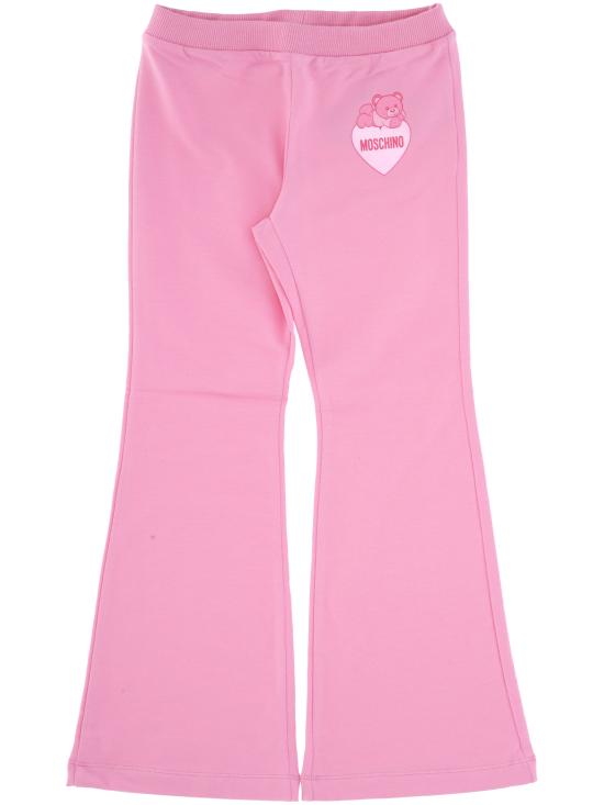 24FW [키즈] 모스키노 스트레이트 팬츠 HBP050LDA16 50243 Pink