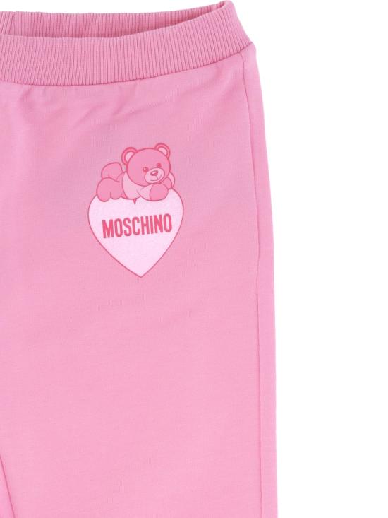 24FW [키즈] 모스키노 스트레이트 팬츠 HBP050LDA16 50243 Pink - MOSCHINO