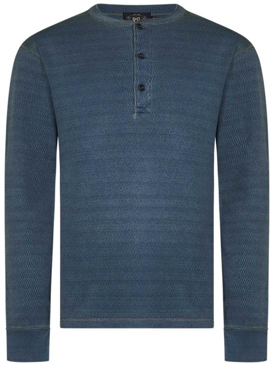 25FW 랄프 로렌 긴팔 티셔츠 782658321 001 Blue