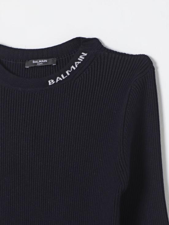 25FW [키즈] 발망 원피스 BV1A80Z2358 649AG Blue - BALMAIN