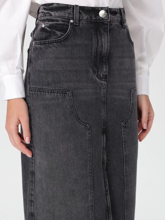 24FW 핑코 데님 스커트 103903A20U PJY Grey - PINKO