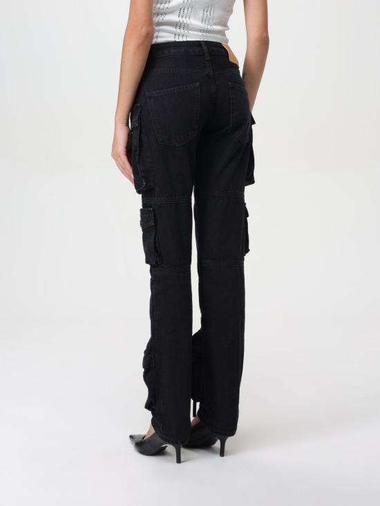 25FW 디 아티코 데님 팬츠 241WCP113D066 100 Black - THE ATTICO