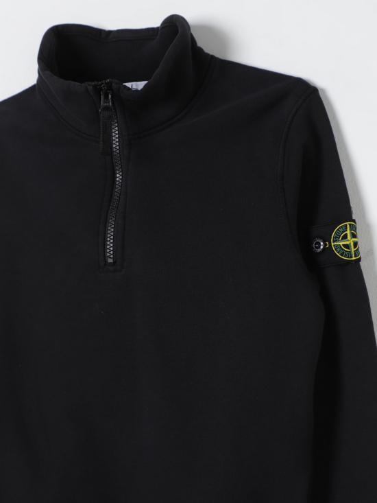 25FW [키즈] 스톤 아일랜드 풀오버 811661020 V0029 Black - STONE ISLAND