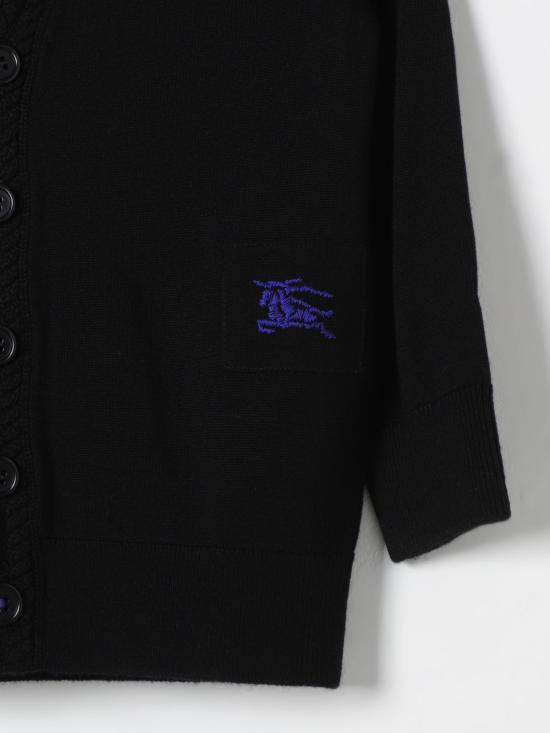 25FW [키즈] 버버리 가디건 8078457 Black - BURBERRY