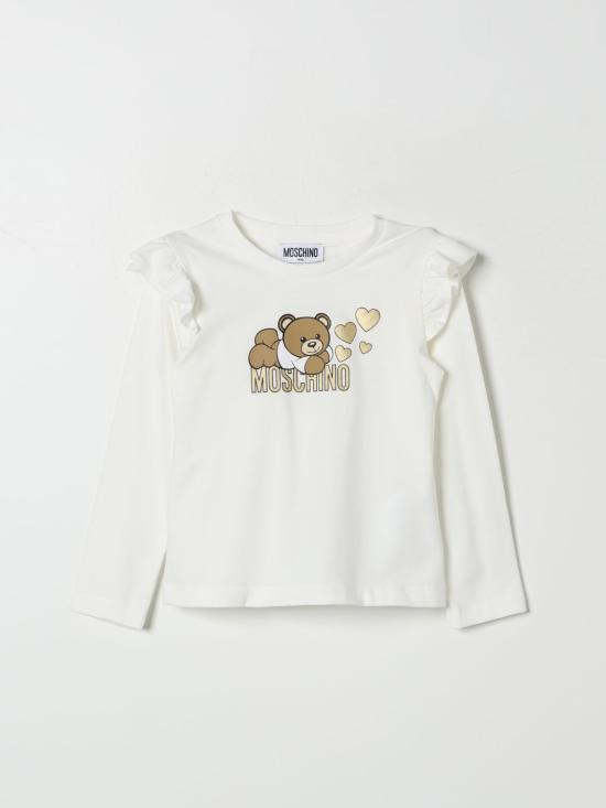 25FW [키즈] 모스키노 티셔츠 HDO00TLBA11 10063 White