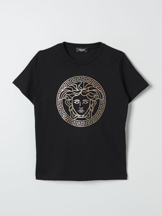 25FW [키즈] 베르사체 티셔츠 10002391A11718 2B130 Black
