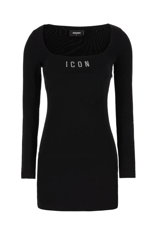 24FW 디스퀘어드2 숏 원피스 S80CT0043S24588 900 NERO