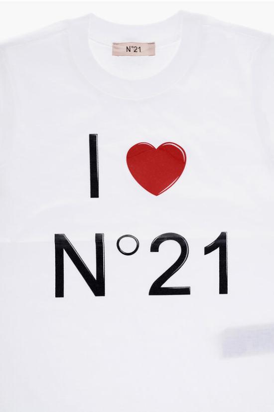  [키즈] 누메로벤투노 티셔츠 N21754 N0153 0N100 White - N°21