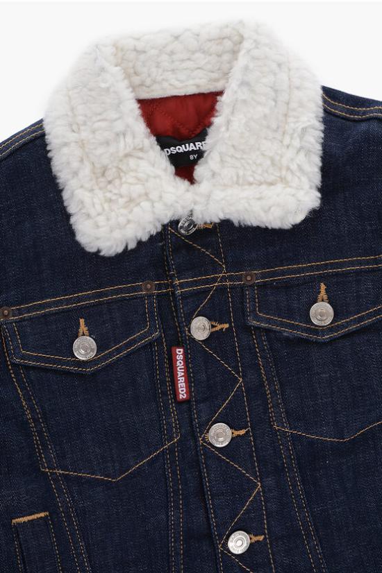  [키즈] 디스퀘어드2 데님 자켓 DQ1759 D0A4Q DQ01 Blue - DSQUARED2