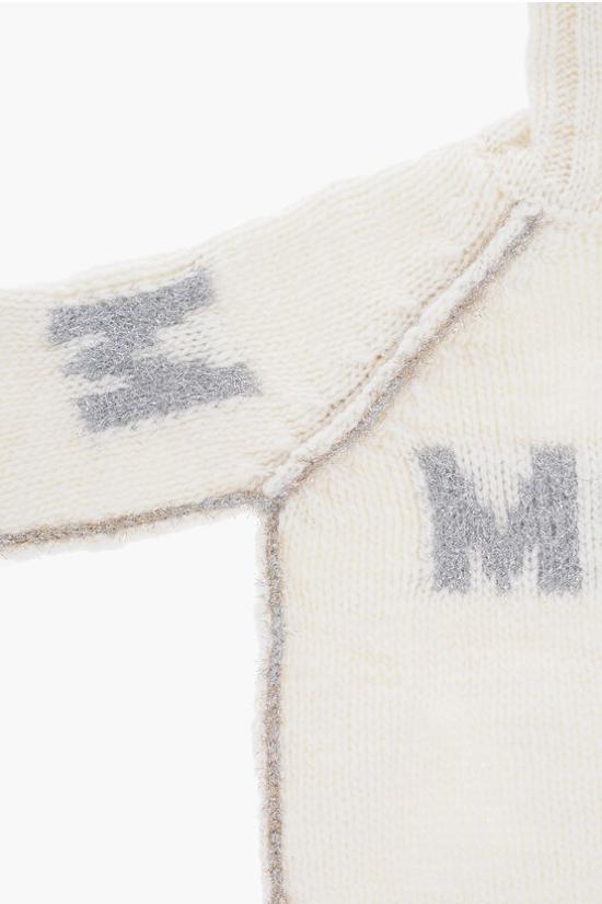  [키즈] 마르지엘라 터틀넥 니트 M60478 MM01H M6101 White - MAISON MARGIELA