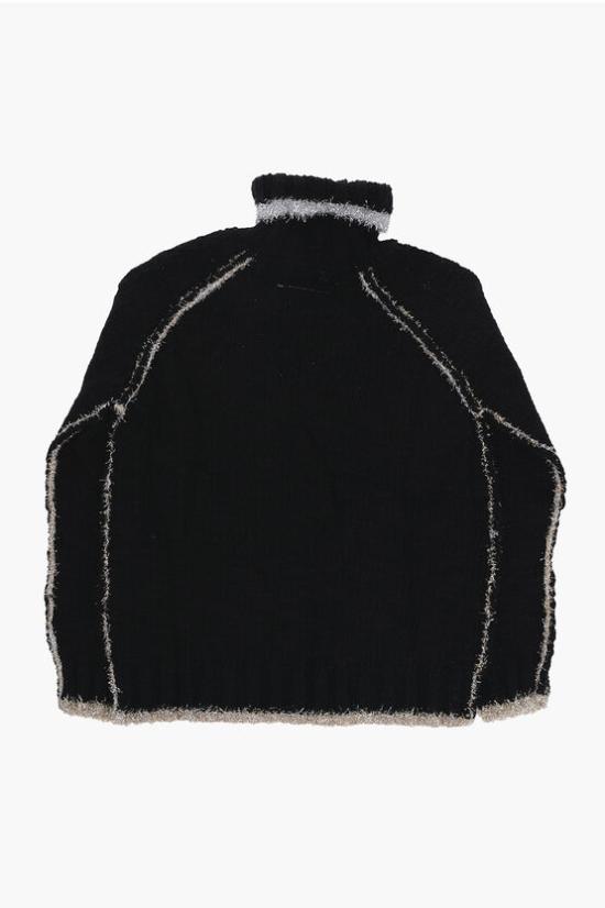  [키즈] 마르지엘라 터틀넥 니트 M60478 MM01H M6900 Black - MAISON MARGIELA