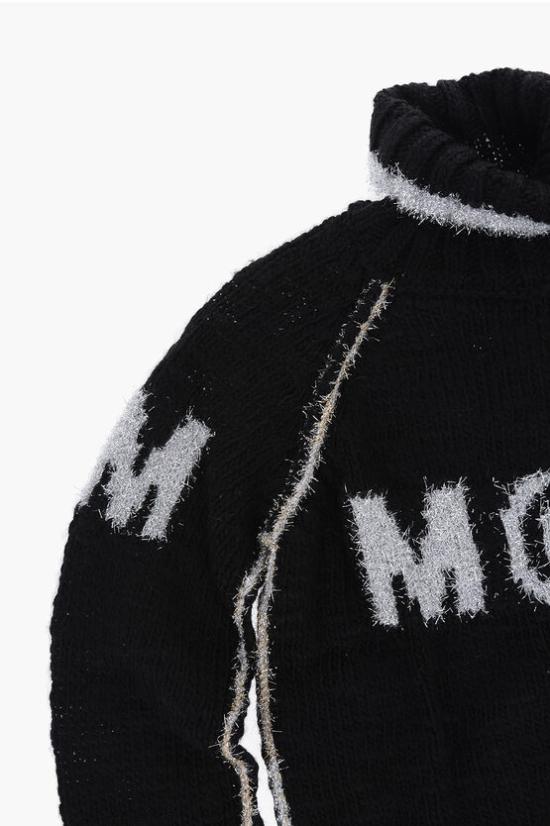  [키즈] 마르지엘라 터틀넥 니트 M60478 MM01H M6900 Black - MAISON MARGIELA