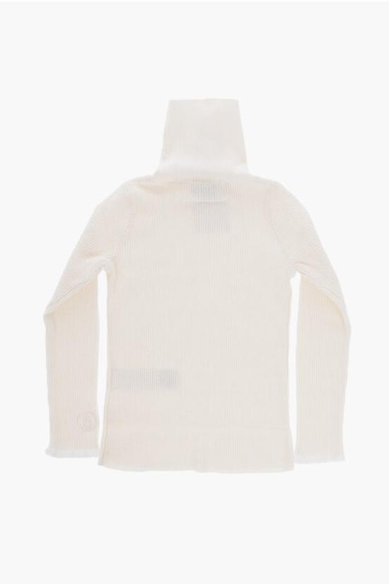  [키즈] 마르지엘라 터틀넥 니트 M60445 MM072 M6101 White - MAISON MARGIELA