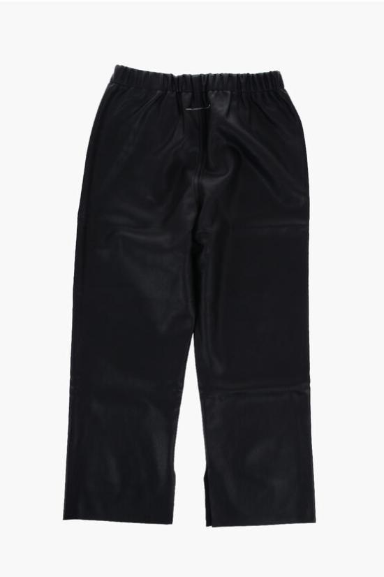  [키즈] 마르지엘라 스트레이트 팬츠 M60405 MM065 M6900 Black - MAISON MARGIELA