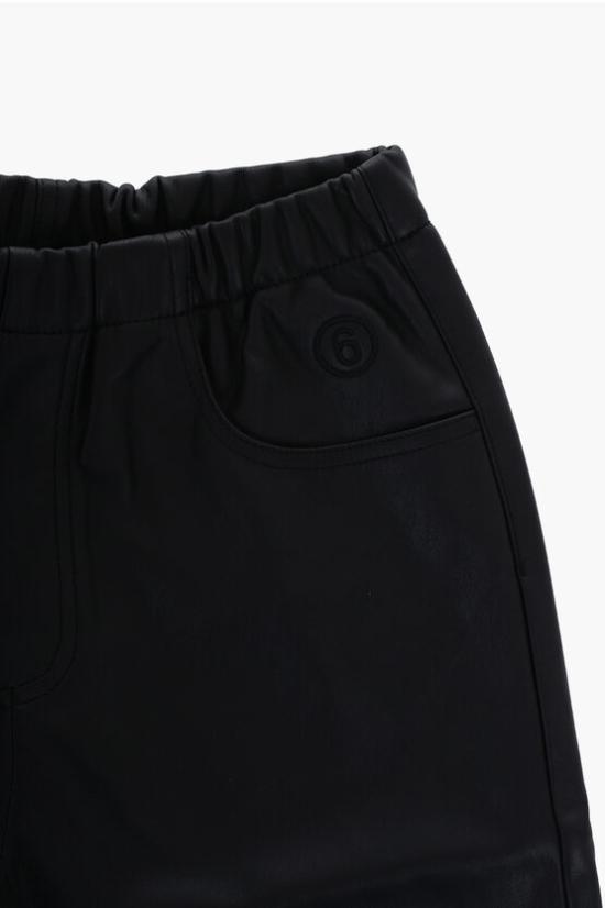  [키즈] 마르지엘라 스트레이트 팬츠 M60405 MM065 M6900 Black - MAISON MARGIELA