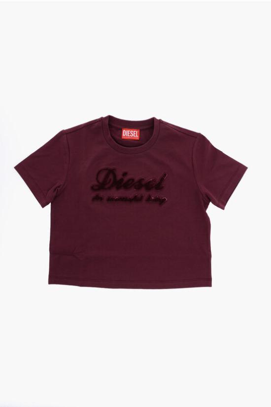 [키즈] 디젤 티셔츠 J01455 KYAUD K640 Burgundy