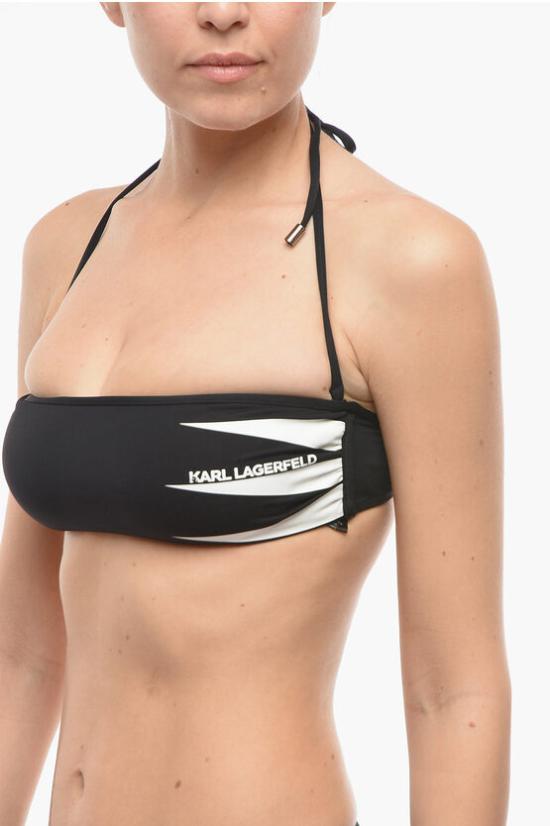  칼라거펠트 비키니 수영복 KL22WTP12 BLACK Black - KARL LAGERFELD