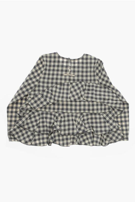  [키즈] 마딜리 블라우스 FIORELLA QUADRETTO NERO Gray - MADILLY