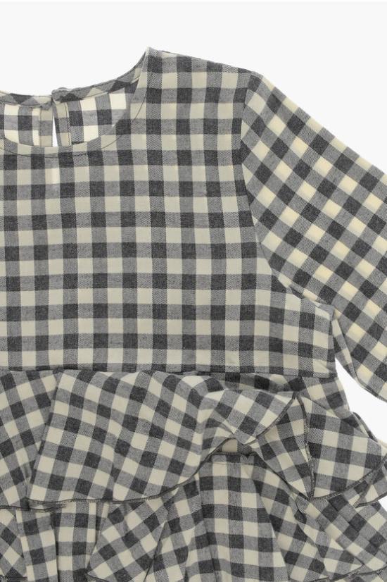  [키즈] 마딜리 블라우스 FIORELLA QUADRETTO NERO Gray - MADILLY