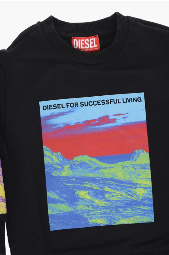  [키즈] 디젤 트레이닝 상의 J01368 KYAQK K900 Black - DIESEL