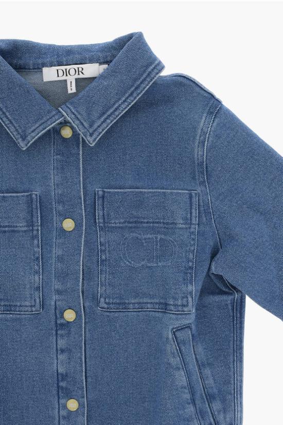  [키즈] 디올 데님 자켓 3WBM12JKTF SAVAGE DIOR 533 Blue - DIOR