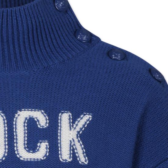 24FW [키즈] 자딕앤볼테르 터틀넥 니트 X60210 80M BLUE - ZADIG & VOLTAIRE