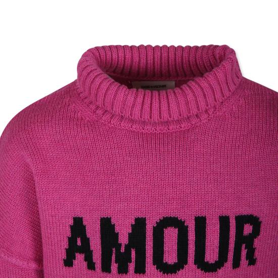24FW [키즈] 자딕앤볼테르 터틀넥 니트 X60230 F20 FUCHSIA - ZADIG & VOLTAIRE