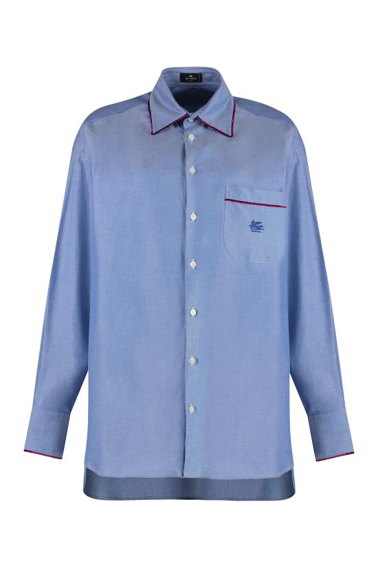 24FW 에트로 긴팔 티셔츠 WRIA002899TU5H6 B0037 Light Blue