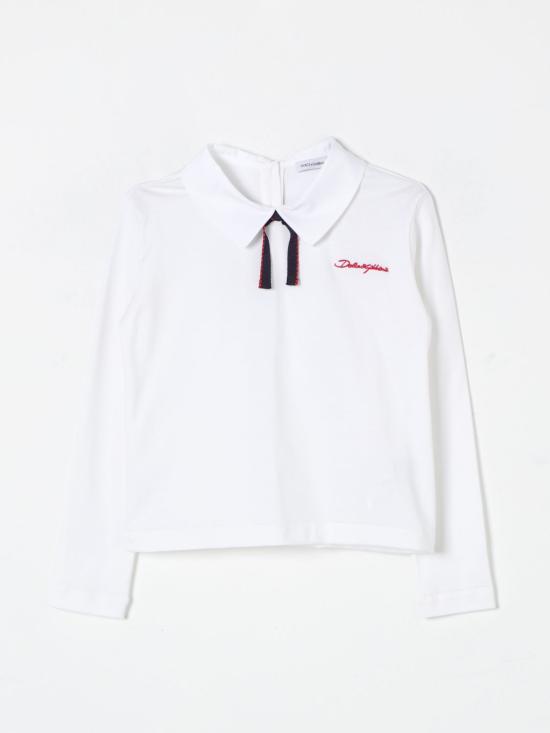 25FW [키즈] 돌체앤가바나 폴로 셔츠 L5JTNNG7NNV W0800 White
