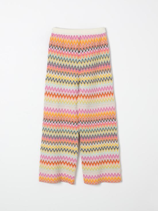 25FW [키즈] 미소니 스트레이트 팬츠 MV6B10W0028 999 Pink - MISSONI