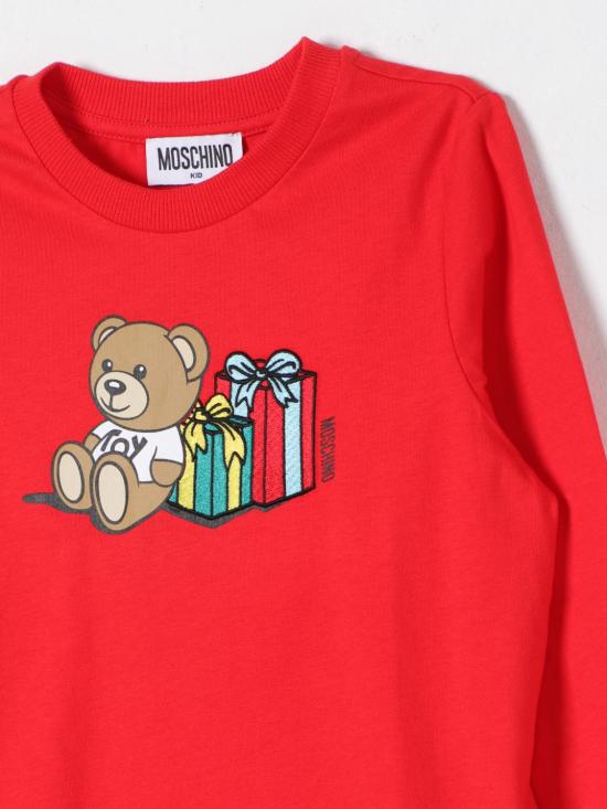 25FW [키즈] 모스키노 티셔츠 HRO00JLAA10 50109 Pink - MOSCHINO