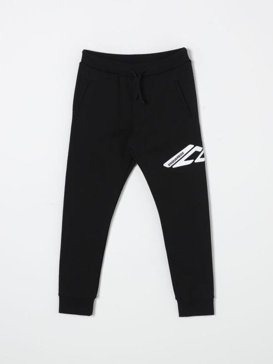 25FW [키즈] 디스퀘어드2 트레이닝/조거 팬츠 DQ2662D003G DQ900 Black