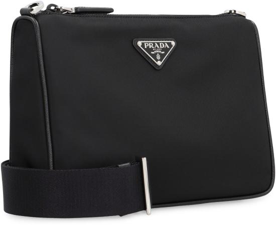  프라다 리나일론 앤 사피아노 레더 숄더백 2VH113VXOP2DMH F0002 Black - PRADA