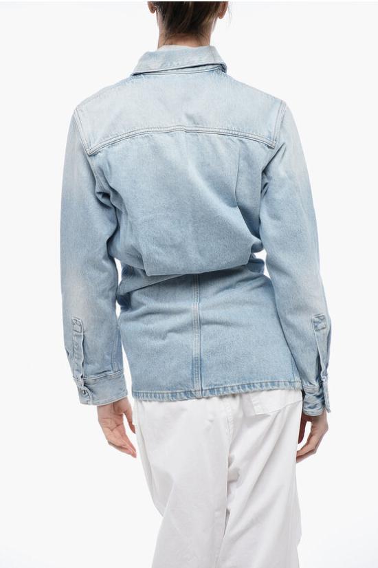  오프화이트 데님 셔츠 OWYM023S23DEN0014000 Blue - OFF WHITE