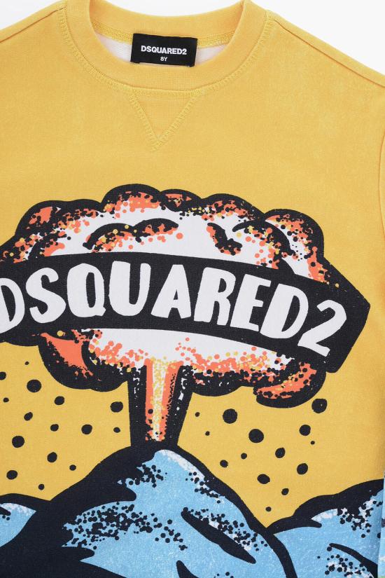  [키즈] 디스퀘어드2 티셔츠 DQ1967 D0A67 DQ223 Yellow - DSQUARED2