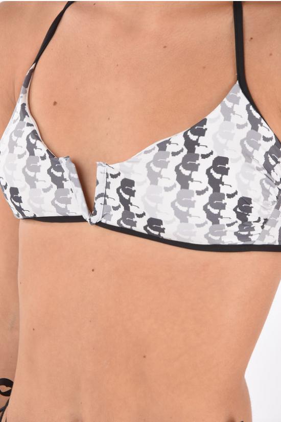  칼라거펠트 비키니 수영복 KL21WTP17 WHI Grigio Bianco e Nero - KARL LAGERFELD