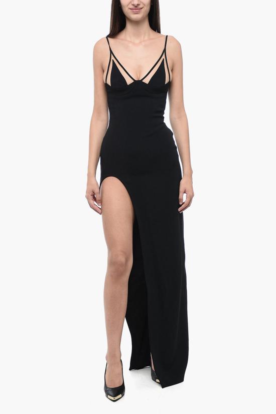  데이비드 코마 롱 원피스 RE23DK40DLACO BLK Black