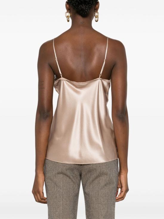 24FW 생로랑 민소매 티셔츠 803921 Y001W 2457 TAUPE - SAINT LAURENT