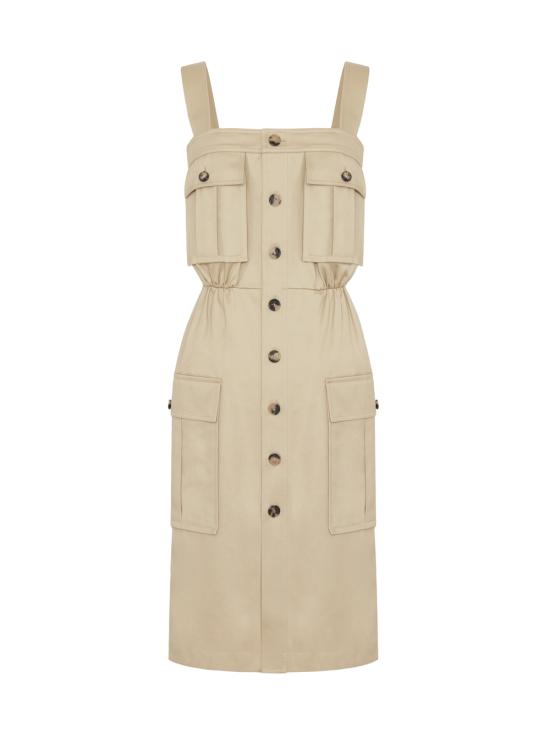  생로랑 미디 원피스 786992 Y7I14 9743 DUNE