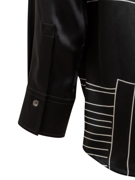 24FW 살바토레 페라가모 블라우스 13G298 778030 NERO - SALVATORE FERRAGAMO