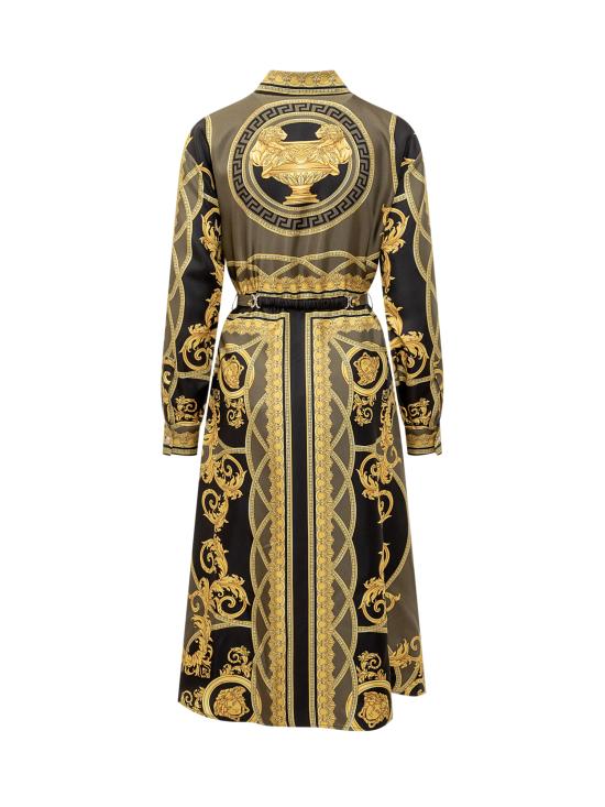 24FW 베르사체 원피스 10164131A11528 5BC60 BLACK DARK OLIVE GOLD - VERSACE