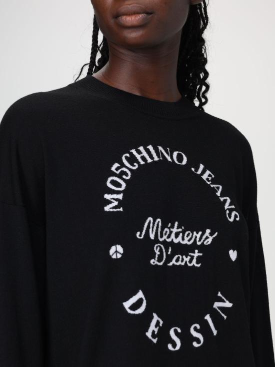24FW 모스키노 숏 원피스 04818700 2555 Black - MOSCHINO